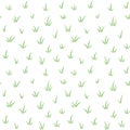 Hand drawn tufts of grass, sward seamless vector pattern Royalty Free Stock Photo